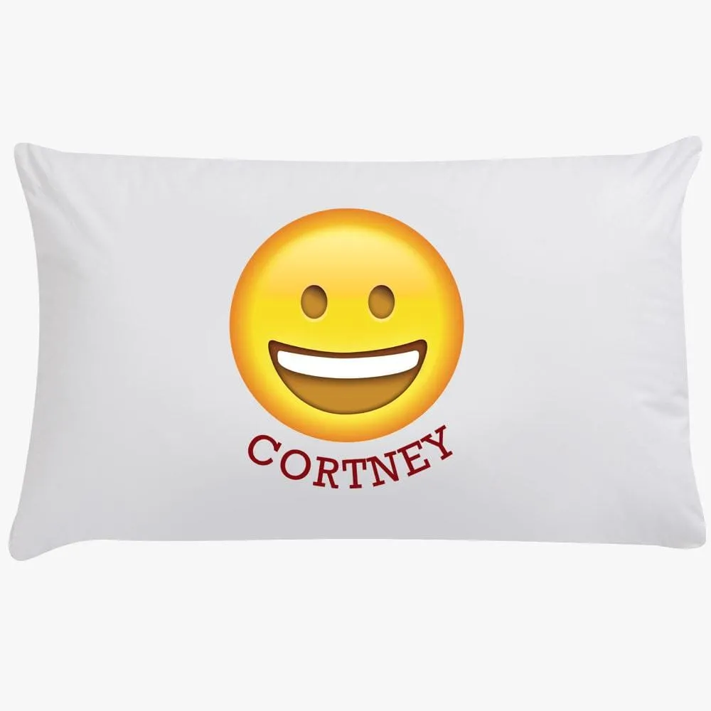 Heart-Shaped Eyes Customized Emoji Sleeping Pillowcase