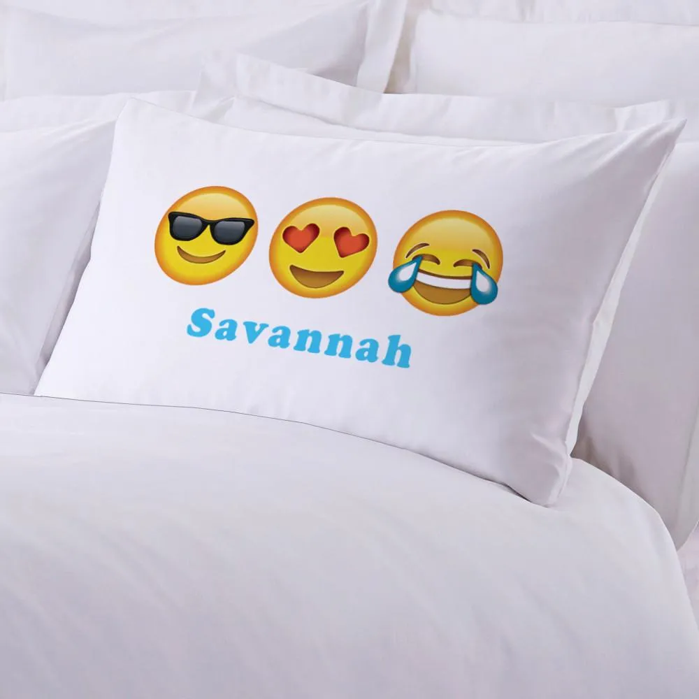 Heart-Shaped Eyes Customized Emoji Sleeping Pillowcase