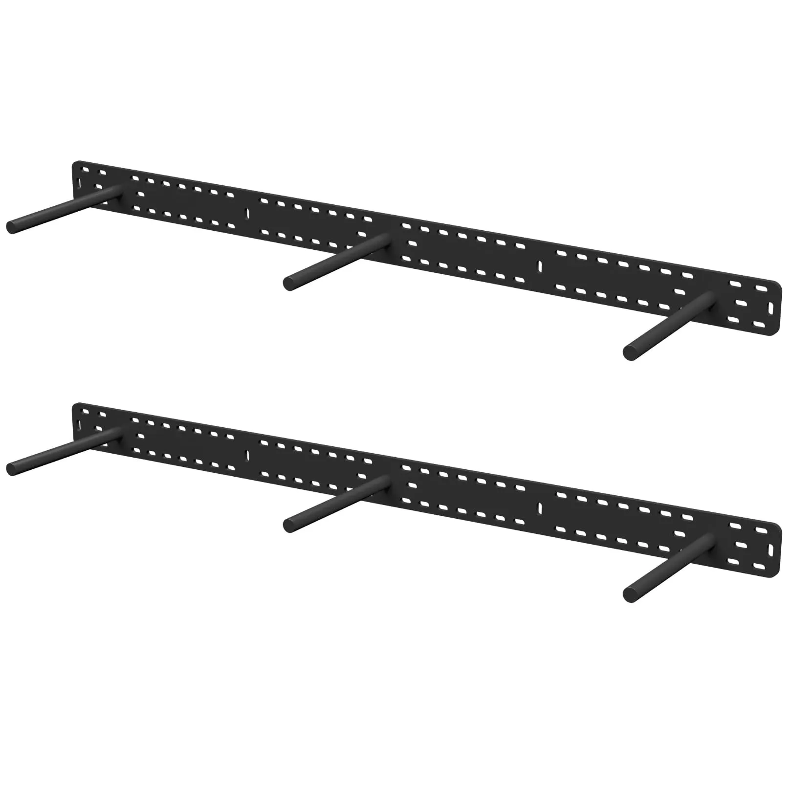 Heavy Duty Steel Floating Shelf Brackets 8 Inch Rods 38 Inch Backplate