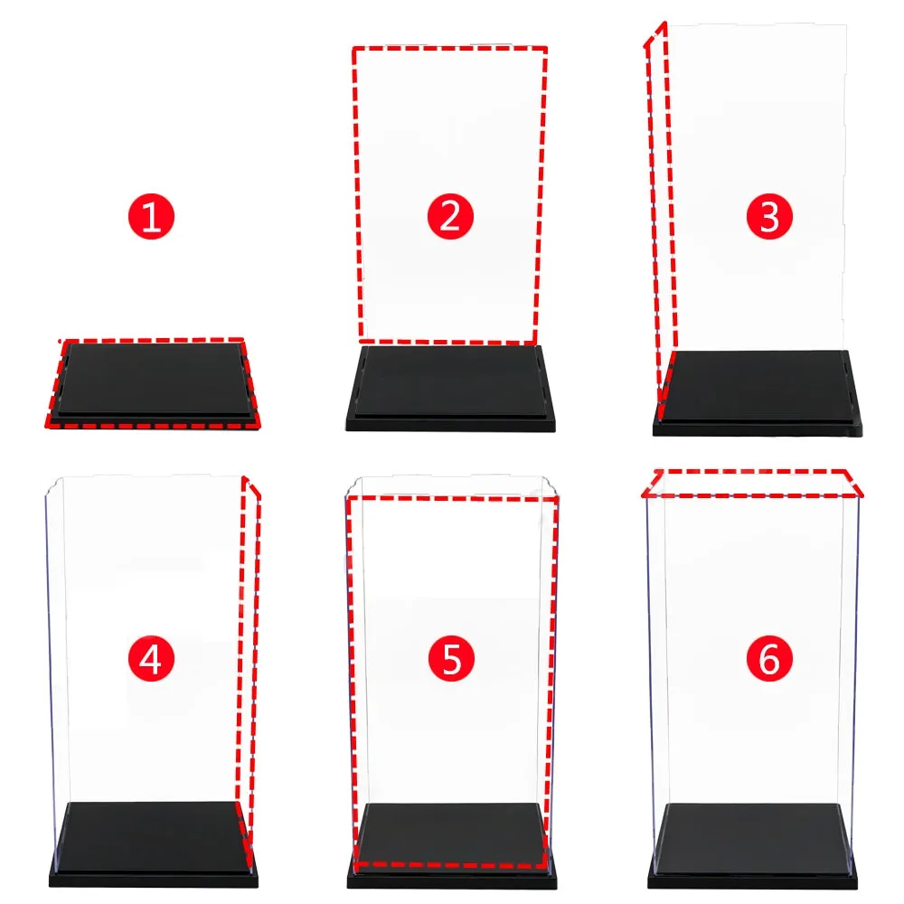 High Transparency 15x15x25CM Acrylic Display Case Dustproof