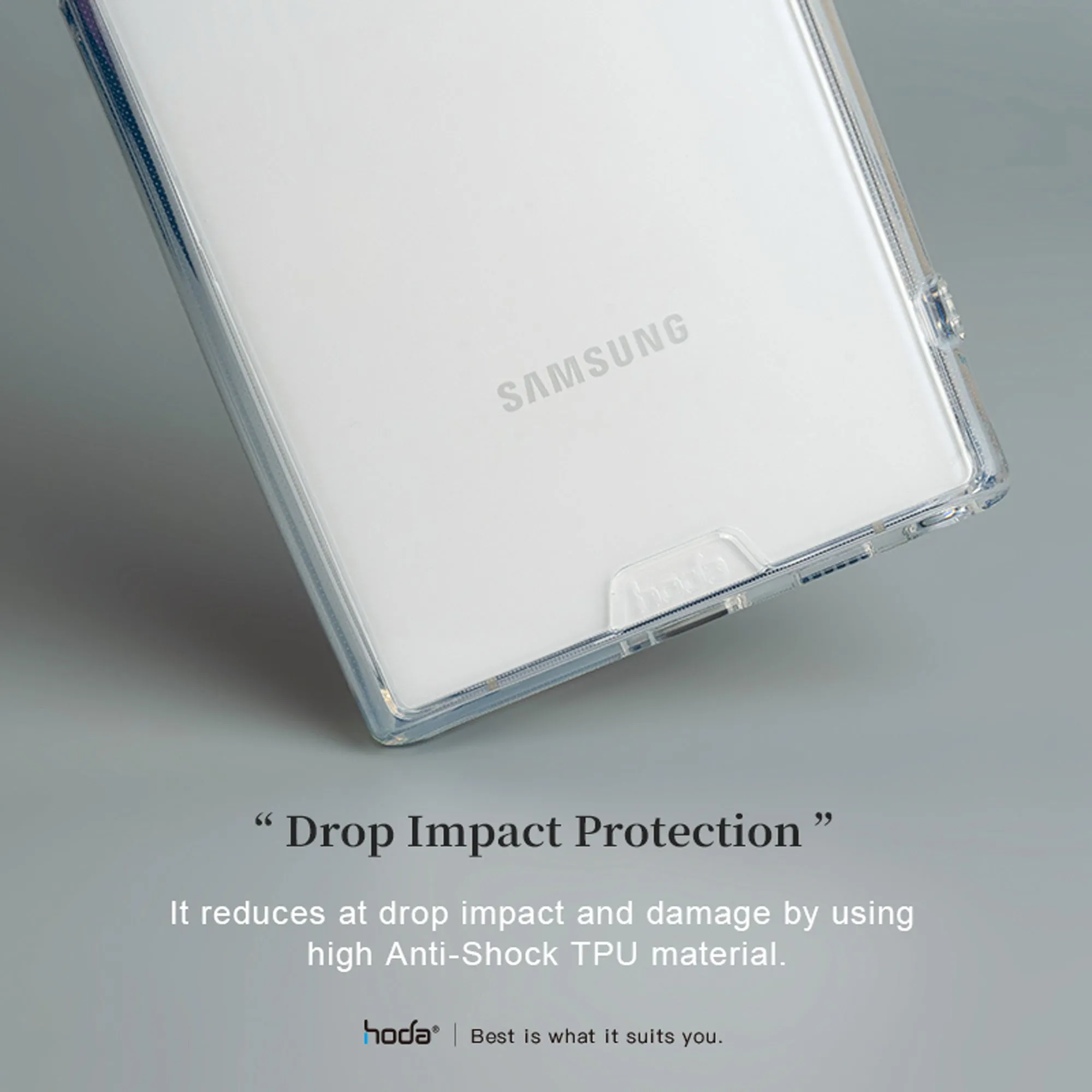 Hoda Crystal Pro Glass Case for Samsung Galaxy S22 Plus - Military Standard - Clear (Barcode: 4711103543832 )