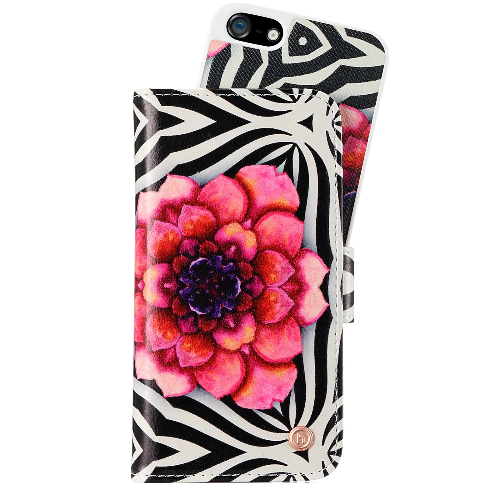 Holdit Style Magnet Wallet Case London Paradise Series for iPhone 5/5S/5SE - 3 Card Pockets