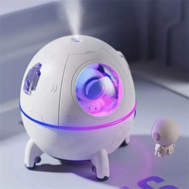 Home Portable Office Desktop USB Astronaut Space Capsule Air Humidifier Diffuser 220ML With Colorful Led Light Christmas Gift