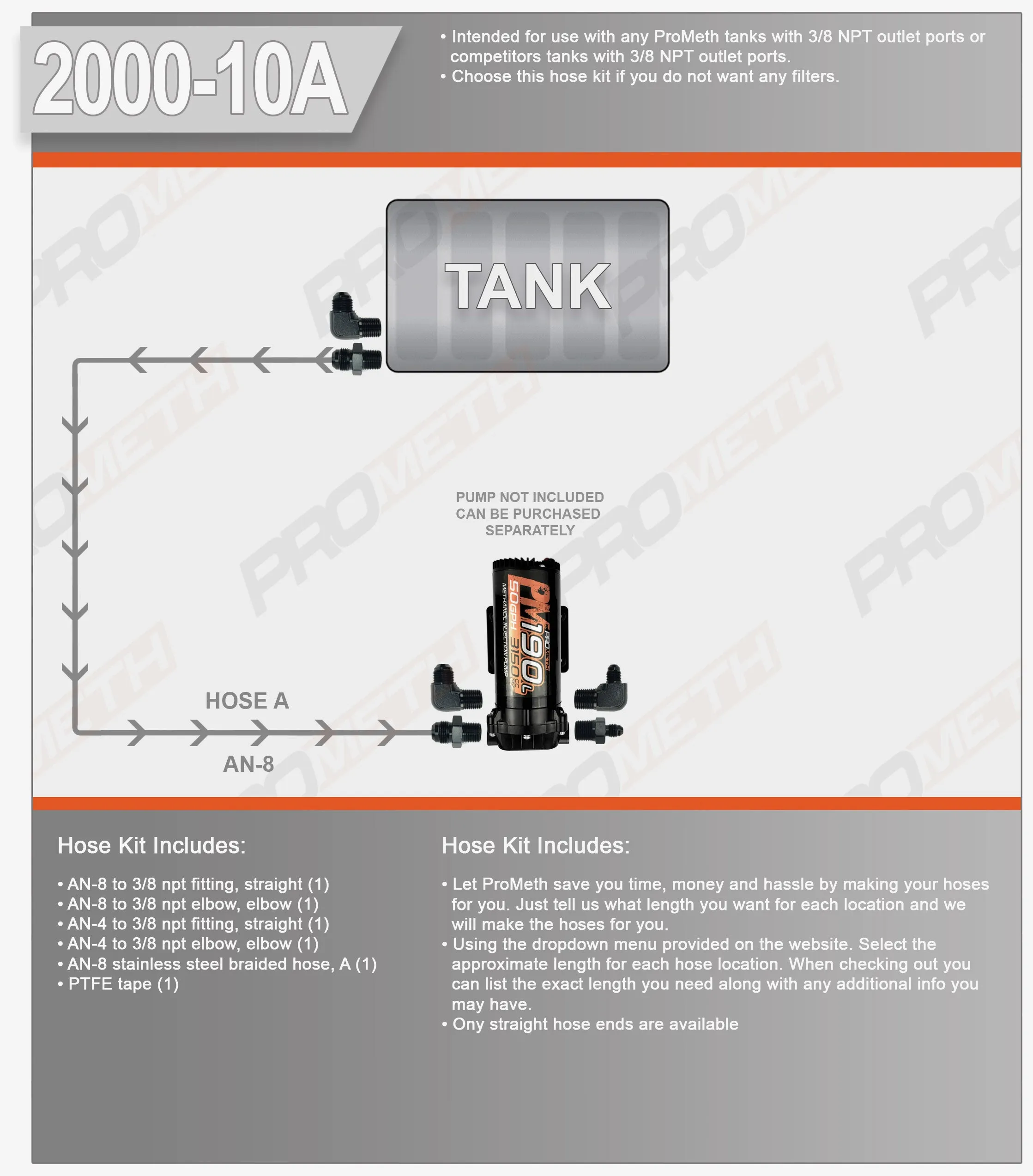 Hose Kit 2000-10A