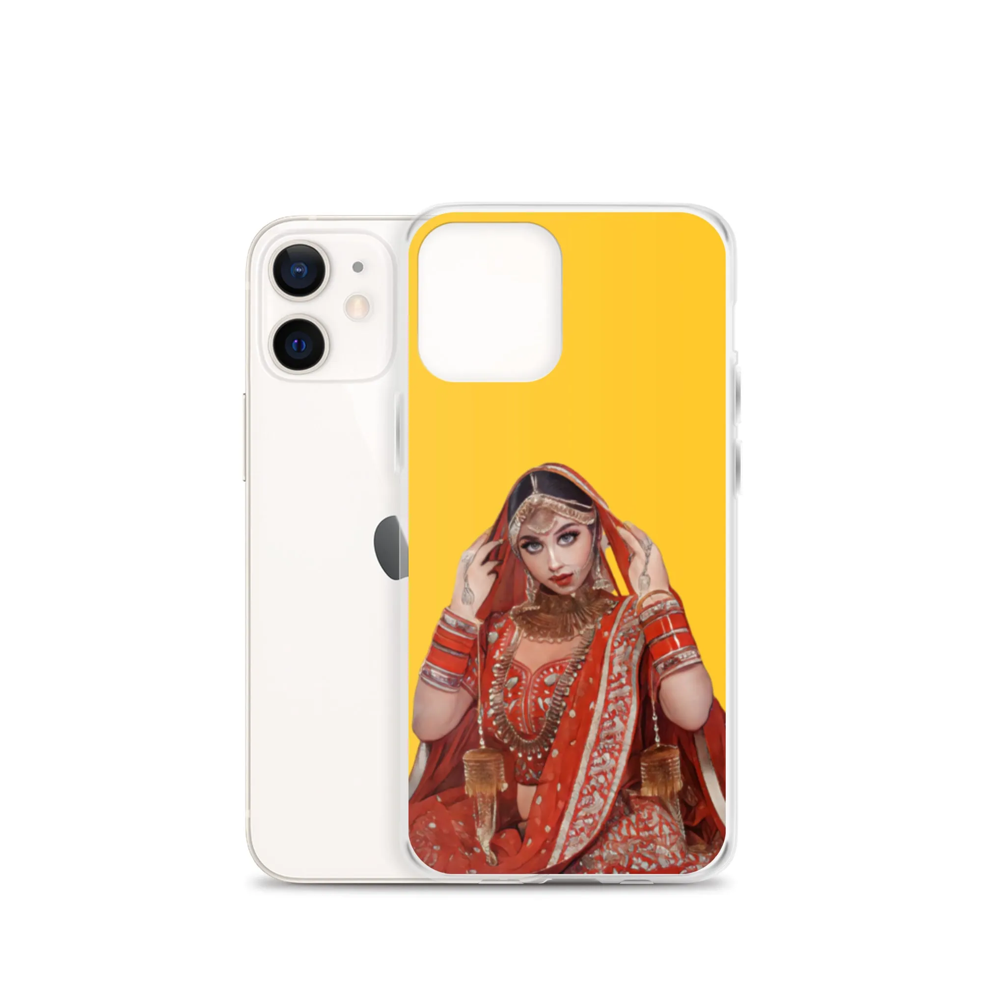 Indian bride illustration iPhone Case