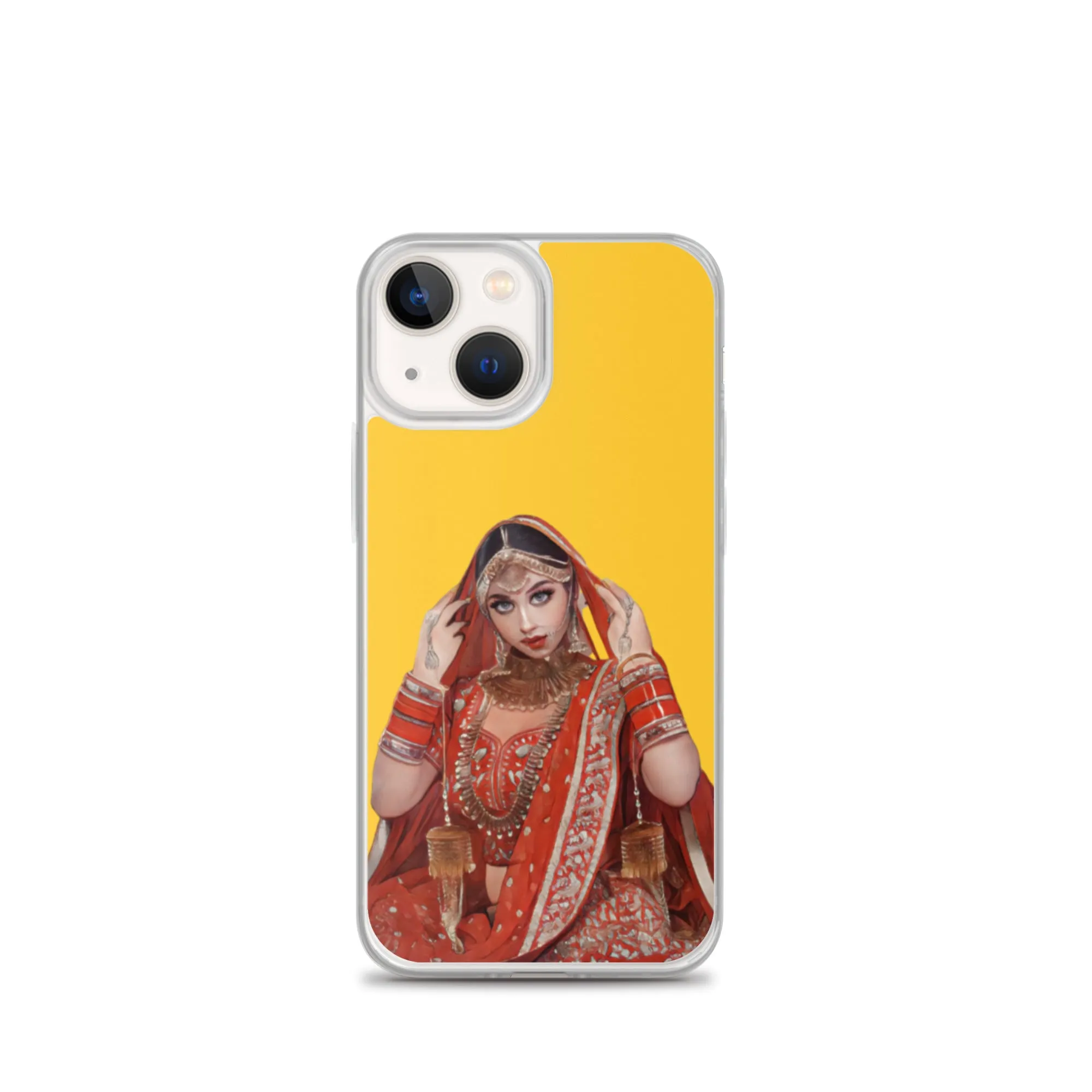 Indian bride illustration iPhone Case