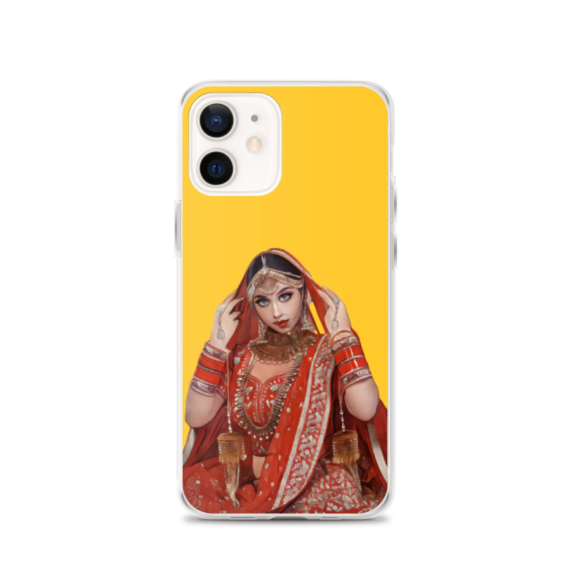 Indian bride illustration iPhone Case