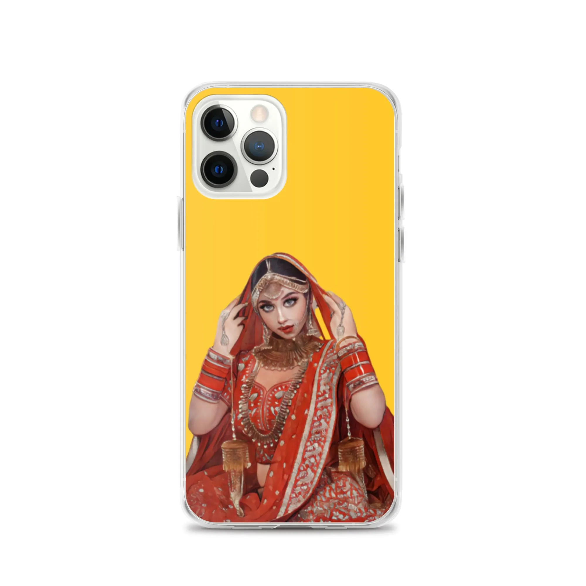 Indian bride illustration iPhone Case