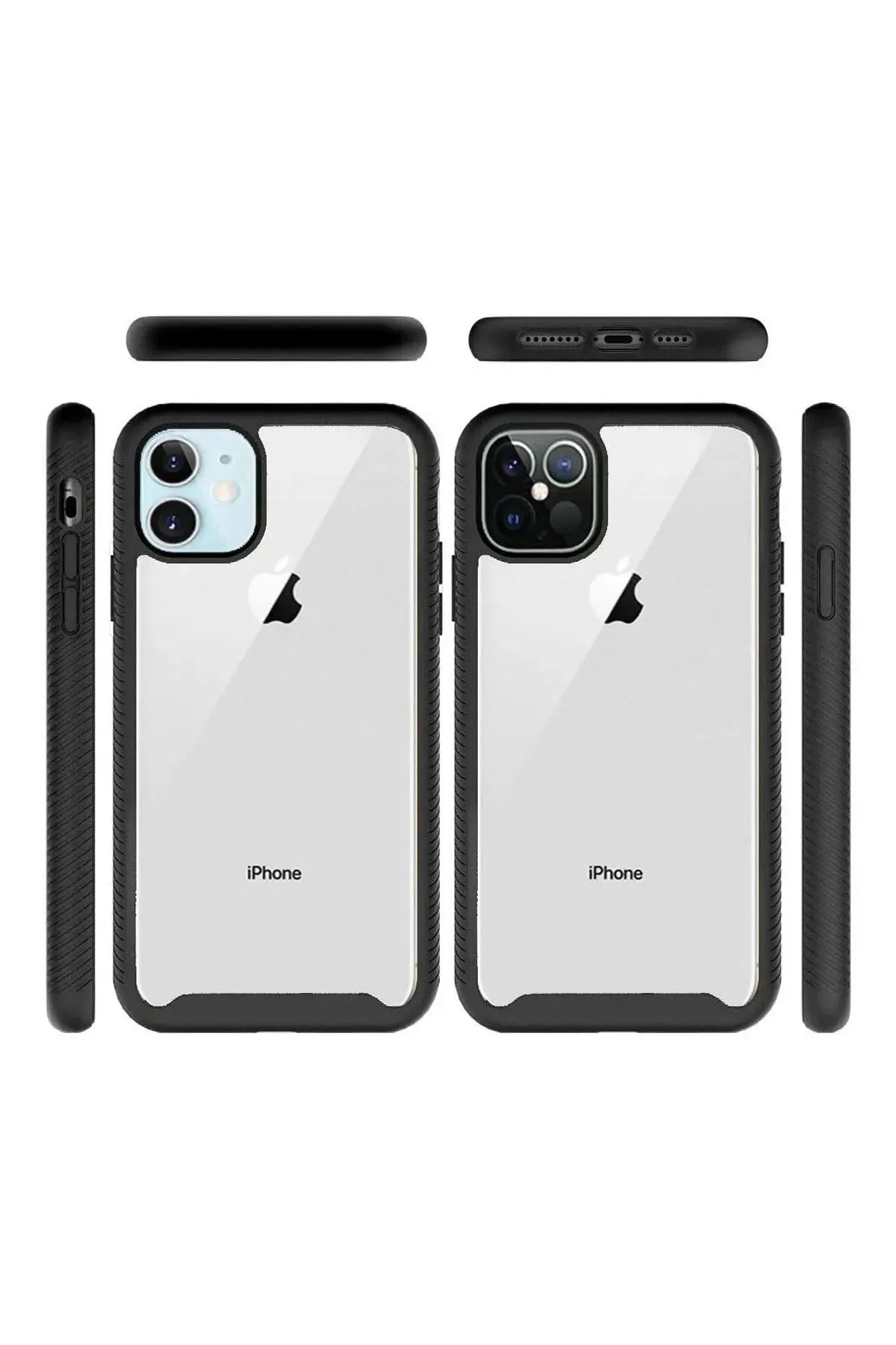 iPhone 12/Pro (6.1 ONLY) SHOCKPROOF TRANSPARENT CASE COVER