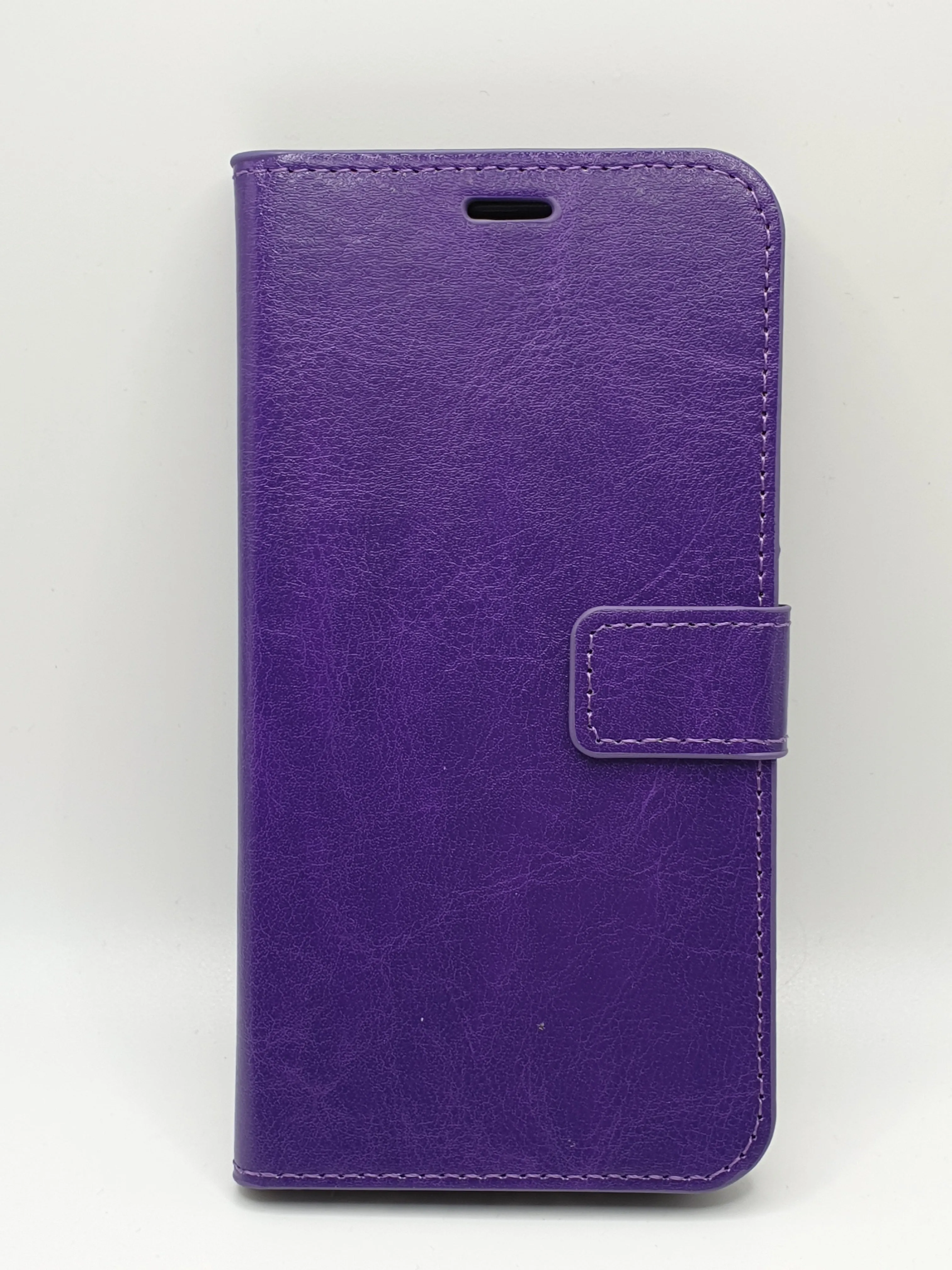 iPhone XR Wallet Card insert Case in Purple Cover Leather Style Full Protection Stylish Design Stand Up