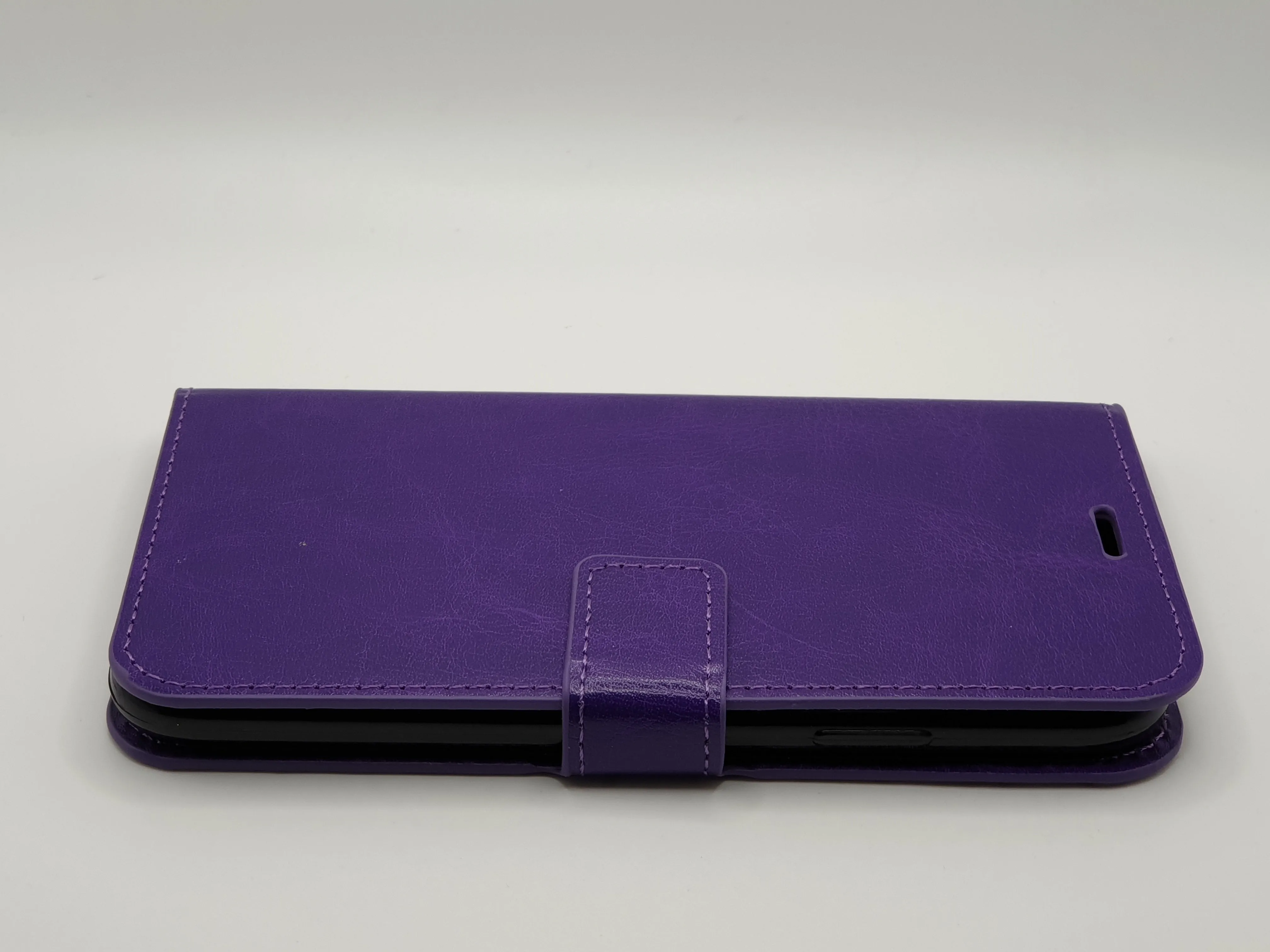 iPhone XR Wallet Card insert Case in Purple Cover Leather Style Full Protection Stylish Design Stand Up