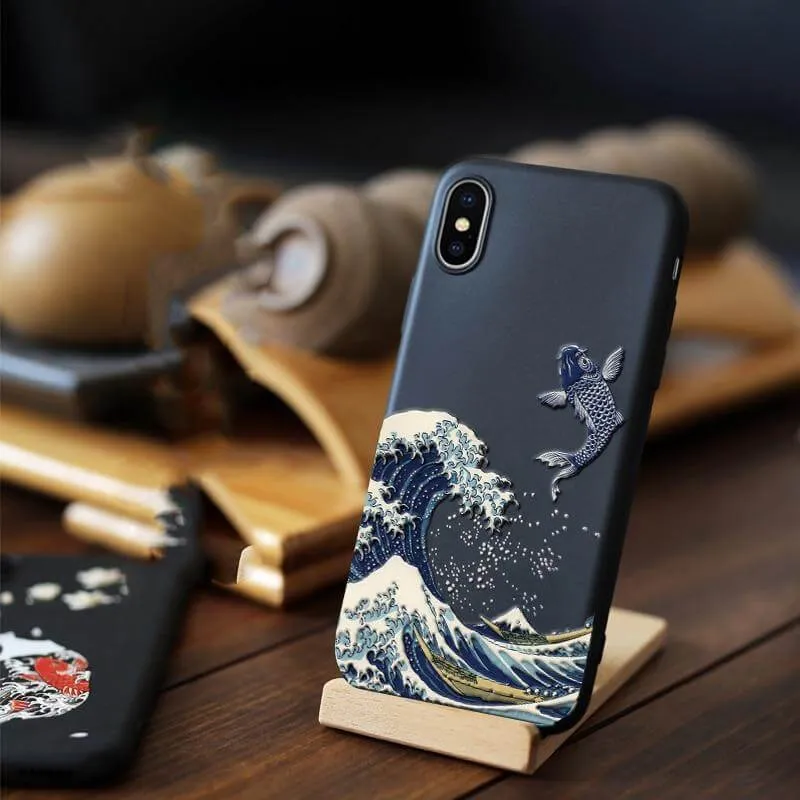 Japanese Art Matte iPhone Cases