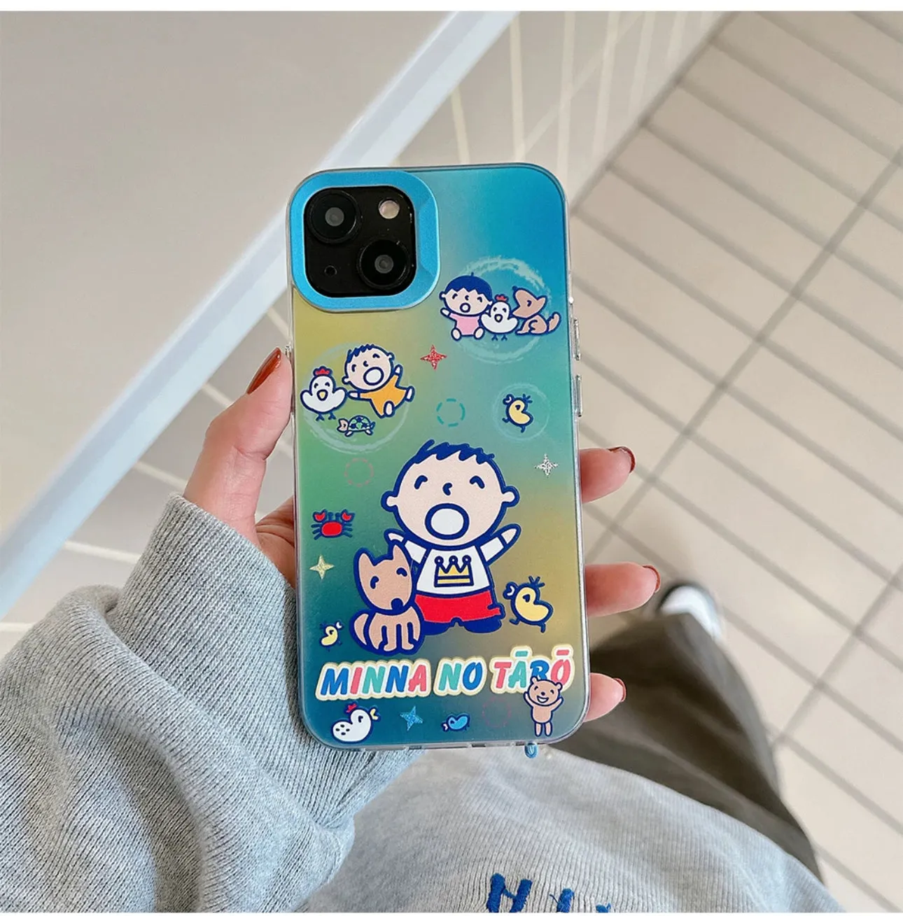 Japanese Cartoon iPhone Case with Strap | Laser Bad Badtz Maru Minna No Tabo - iPhone CasePhone Case  7 8 PLUS SE2 XS XR X 11 12 13 14 15 16 Pro Promax 12mini 13mini