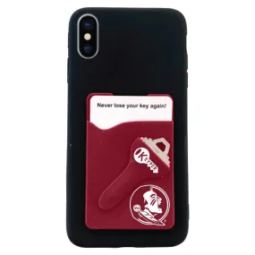 Jardine Seminole Logo Key and Card Holder Silicone Phone Wallet