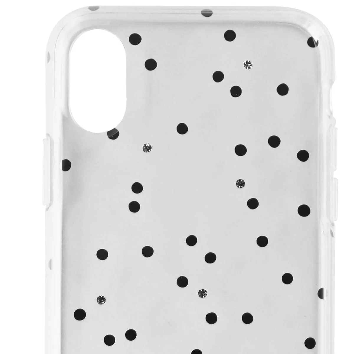 Kate Spade Flexible Hardshell Series Case for iPhone XS / X - Clear/Dots/Gems