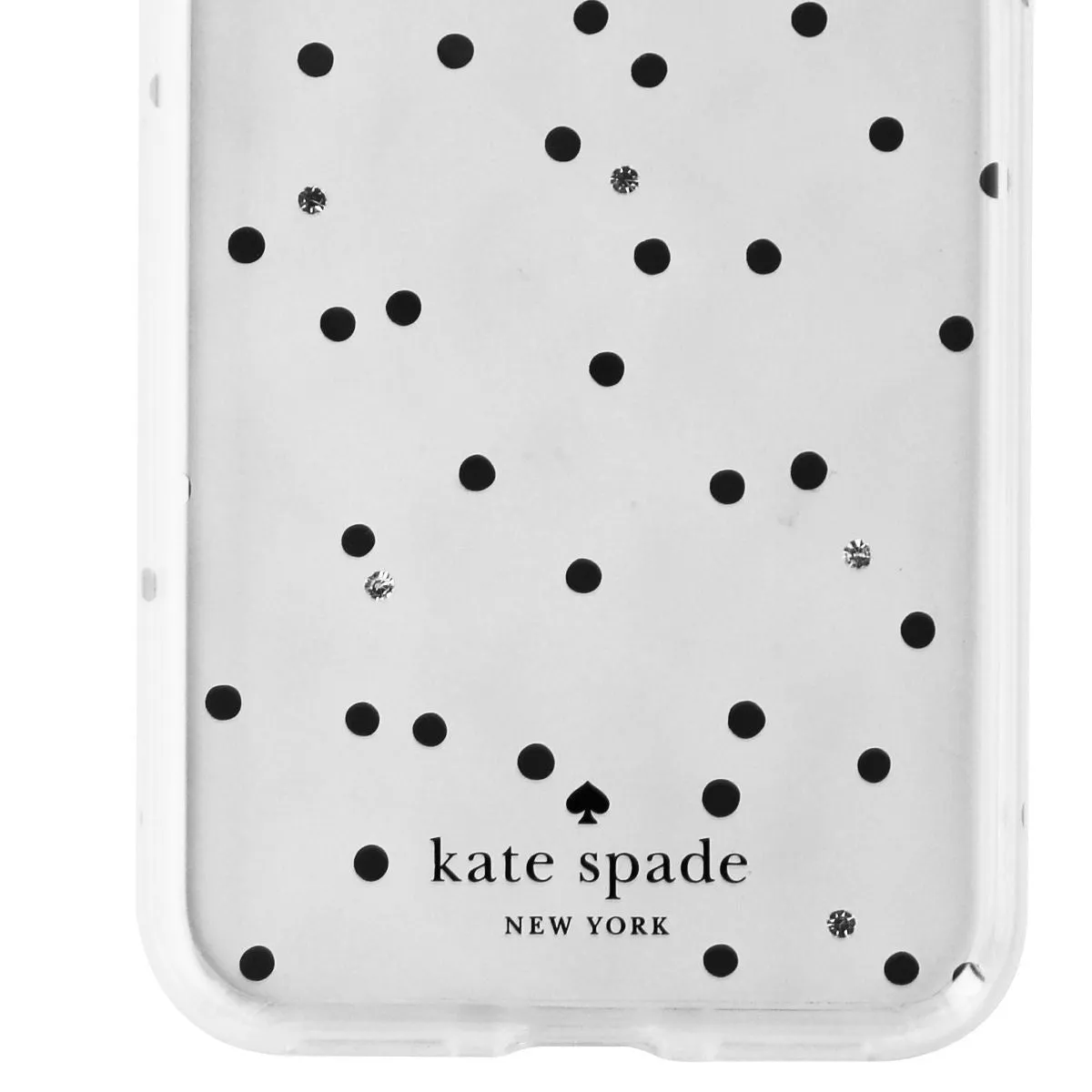 Kate Spade Flexible Hardshell Series Case for iPhone XS / X - Clear/Dots/Gems