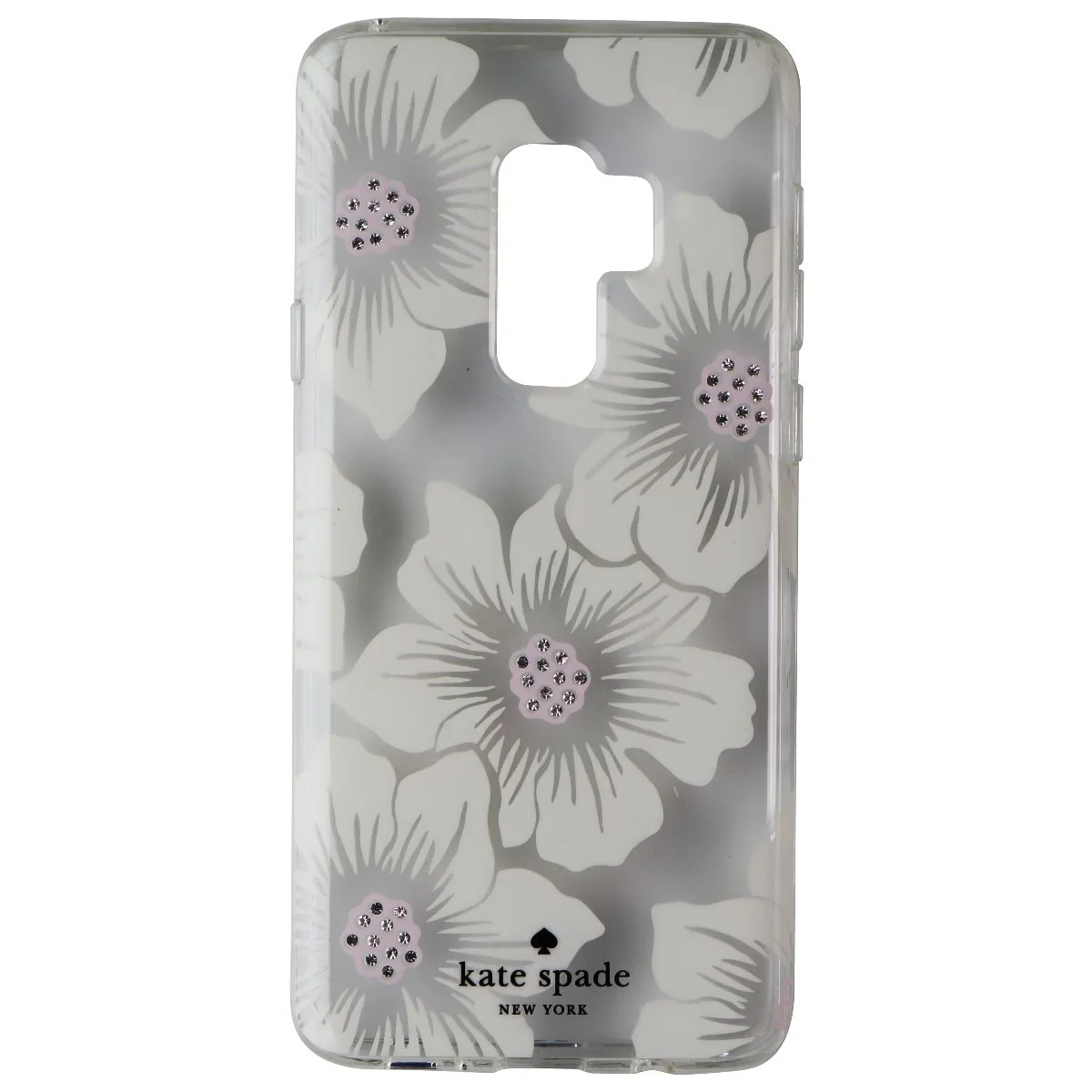 Kate Spade Hard Case for Samsung Galaxy S9  (Plus) - Clear/White Flower/Gems