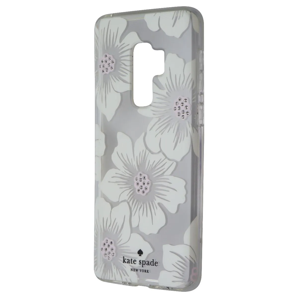 Kate Spade Hard Case for Samsung Galaxy S9  (Plus) - Clear/White Flower/Gems