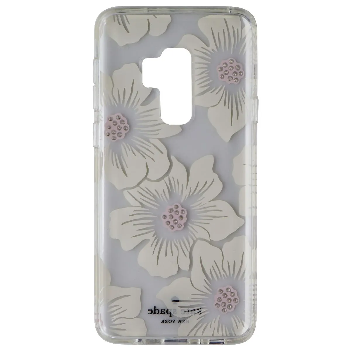 Kate Spade Hard Case for Samsung Galaxy S9  (Plus) - Clear/White Flower/Gems