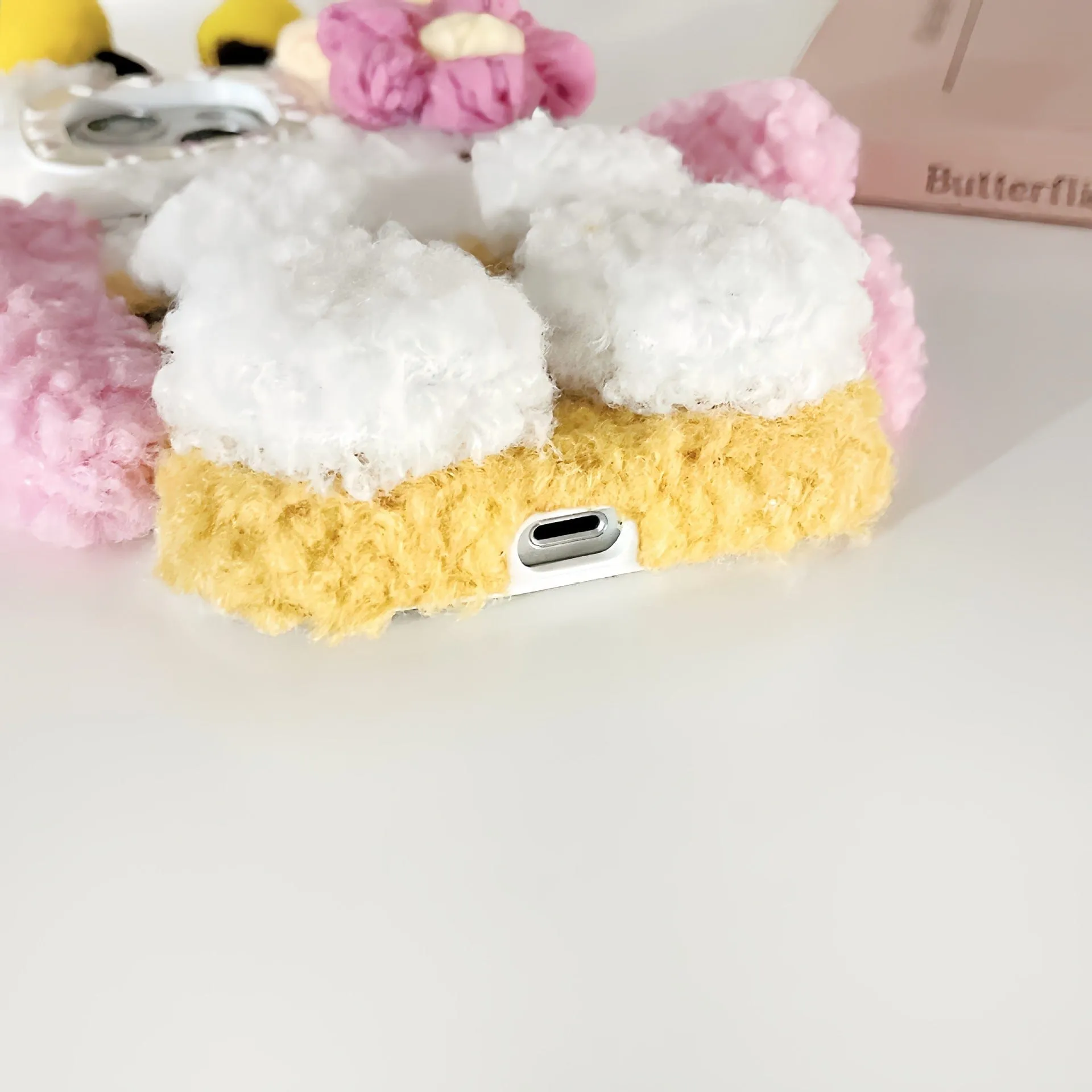 Kawaii Kitty Bee Plush iPhone Case