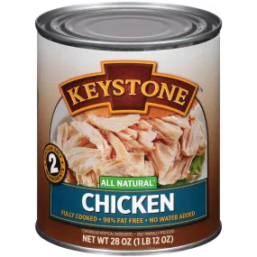 Keystone Meats All Natural Fully Cooked Canned Chicken 28oz