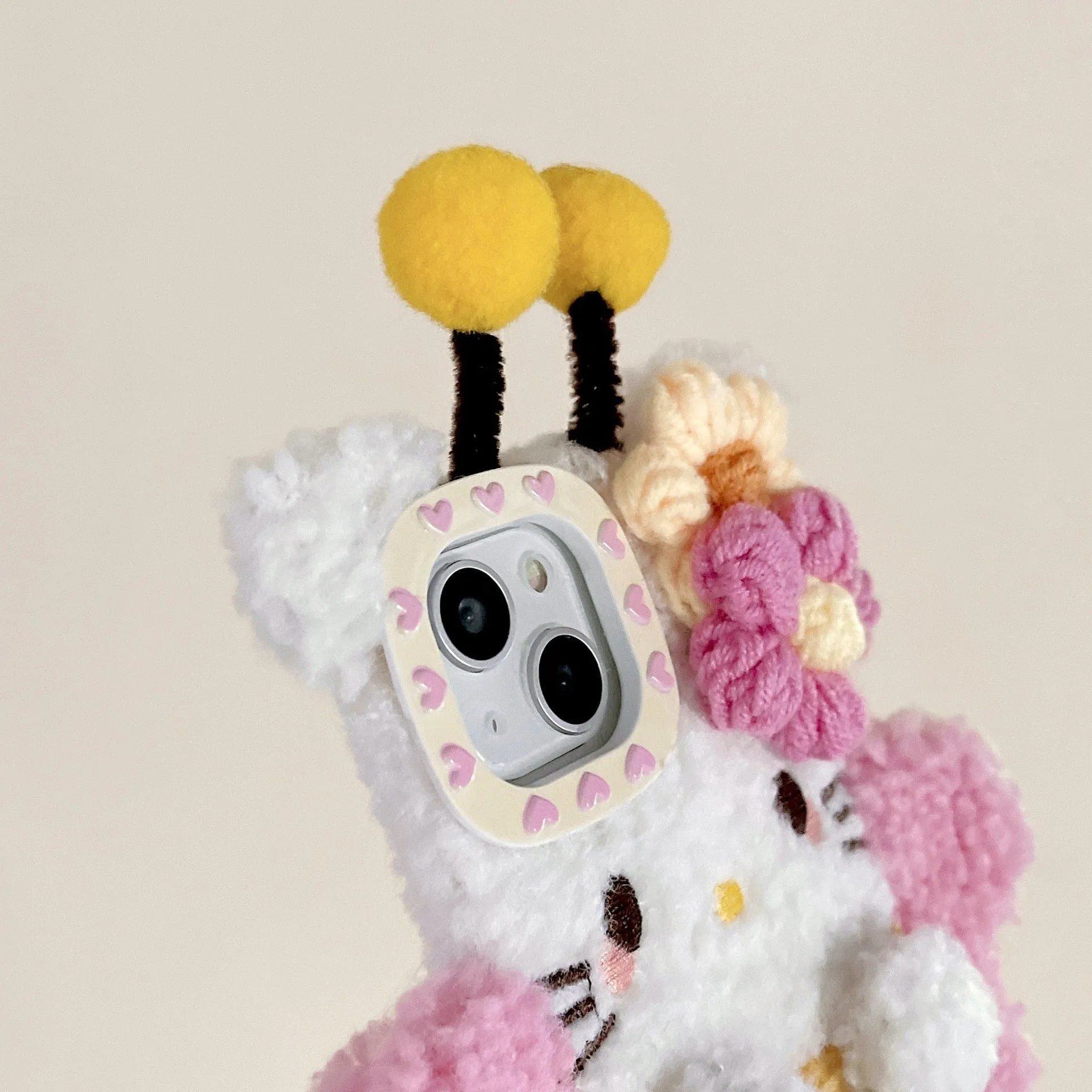 Kitty Bee Plush Phone Case