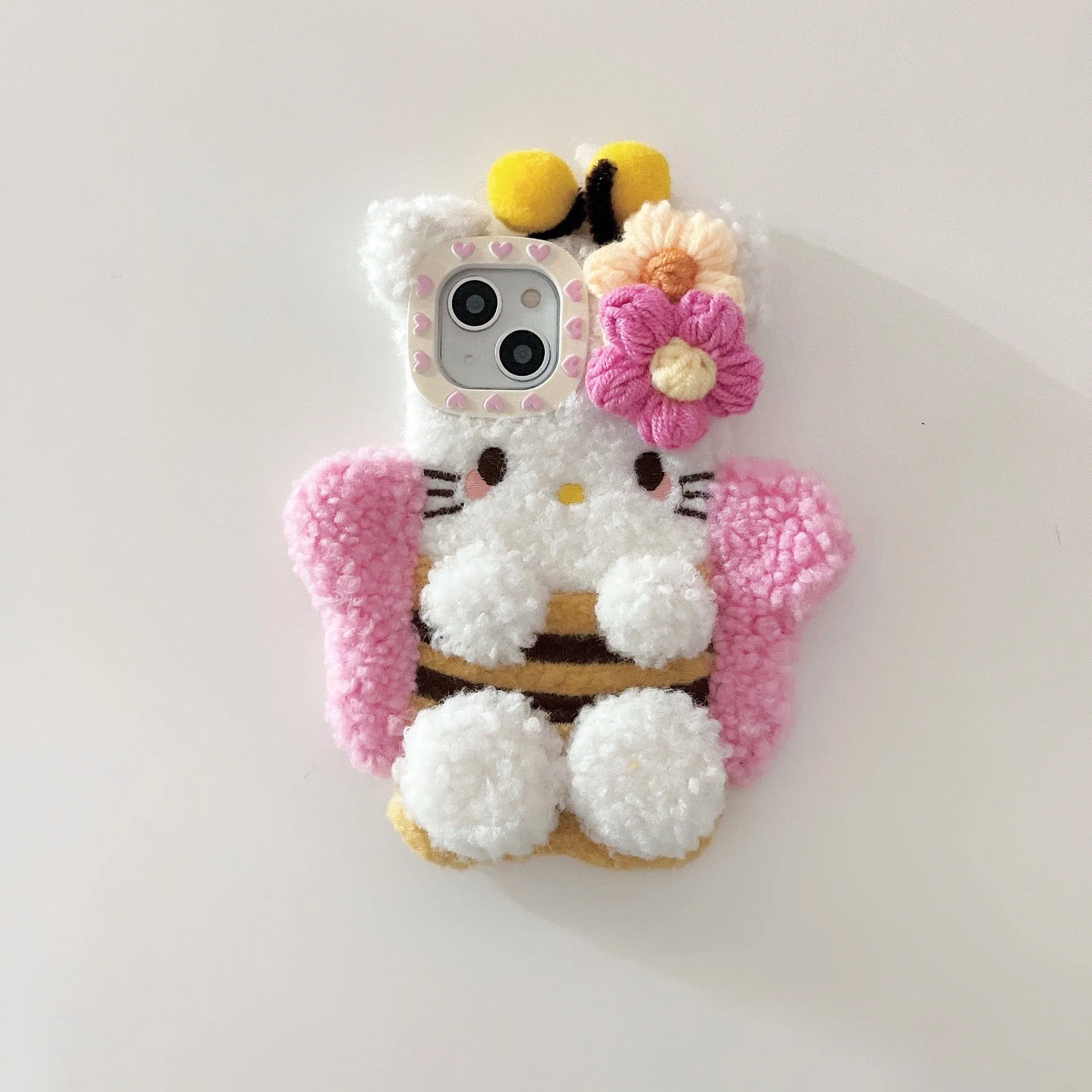 Kitty Bee Plush Phone Case