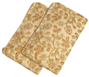 Kuber Industries Embroidery Hand Purse/Wallet for Women- Pack of 2 (Cream)