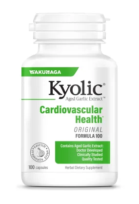 Kyolic Aged Garlic Extract Formula 100 for Cardiovascular Health 100 Capsules