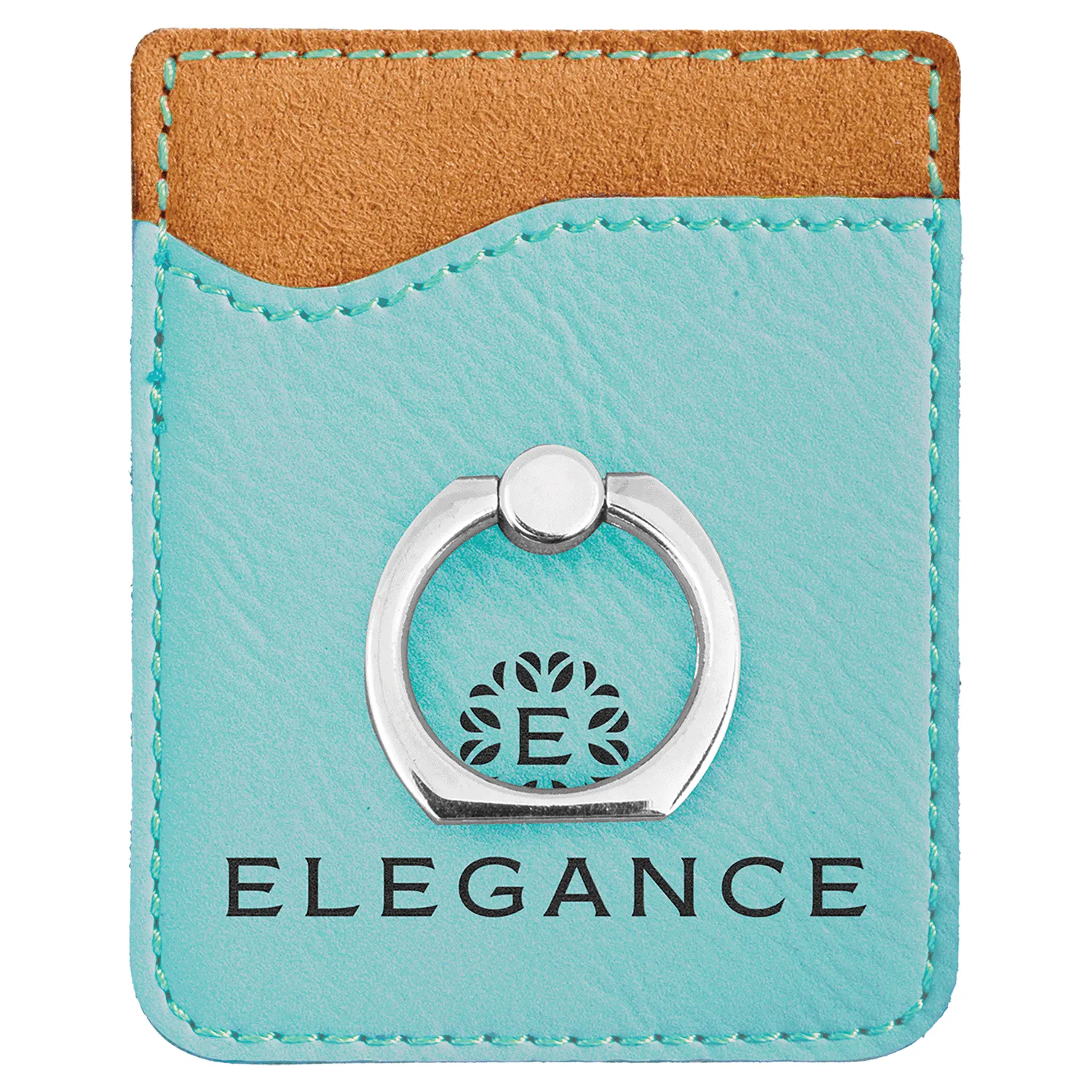 Leatherette Phone Wallet w/ Ring