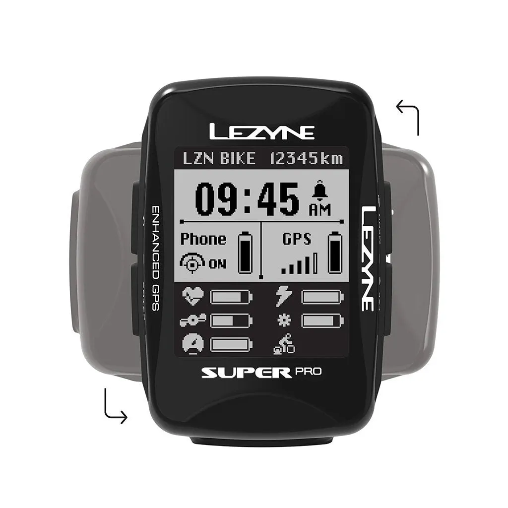 Lezyne Super Pro GPS Bike Computer - Bundle