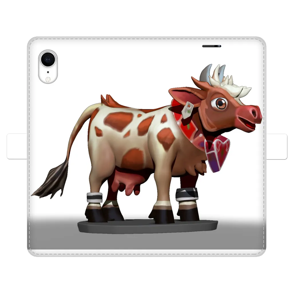 Light Brown Cow Fully Printed Wallet Cases