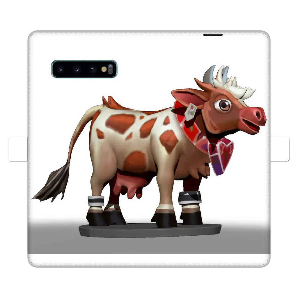 Light Brown Cow Fully Printed Wallet Cases