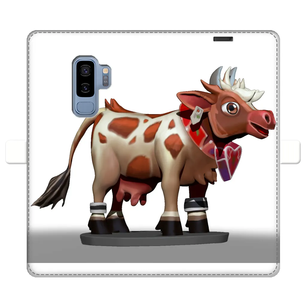 Light Brown Cow Fully Printed Wallet Cases