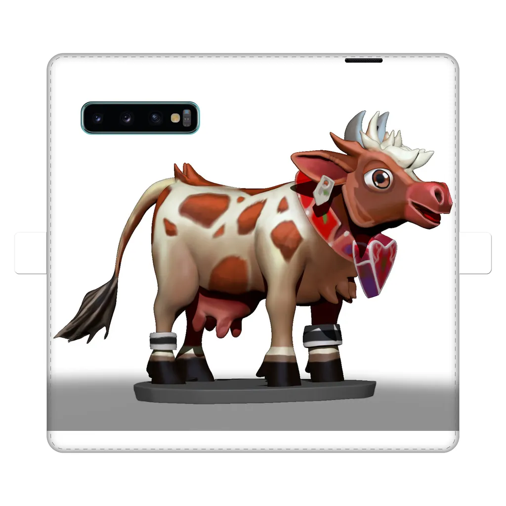 Light Brown Cow Fully Printed Wallet Cases