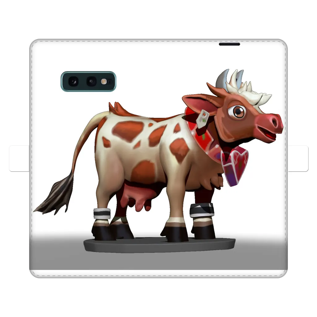 Light Brown Cow Fully Printed Wallet Cases