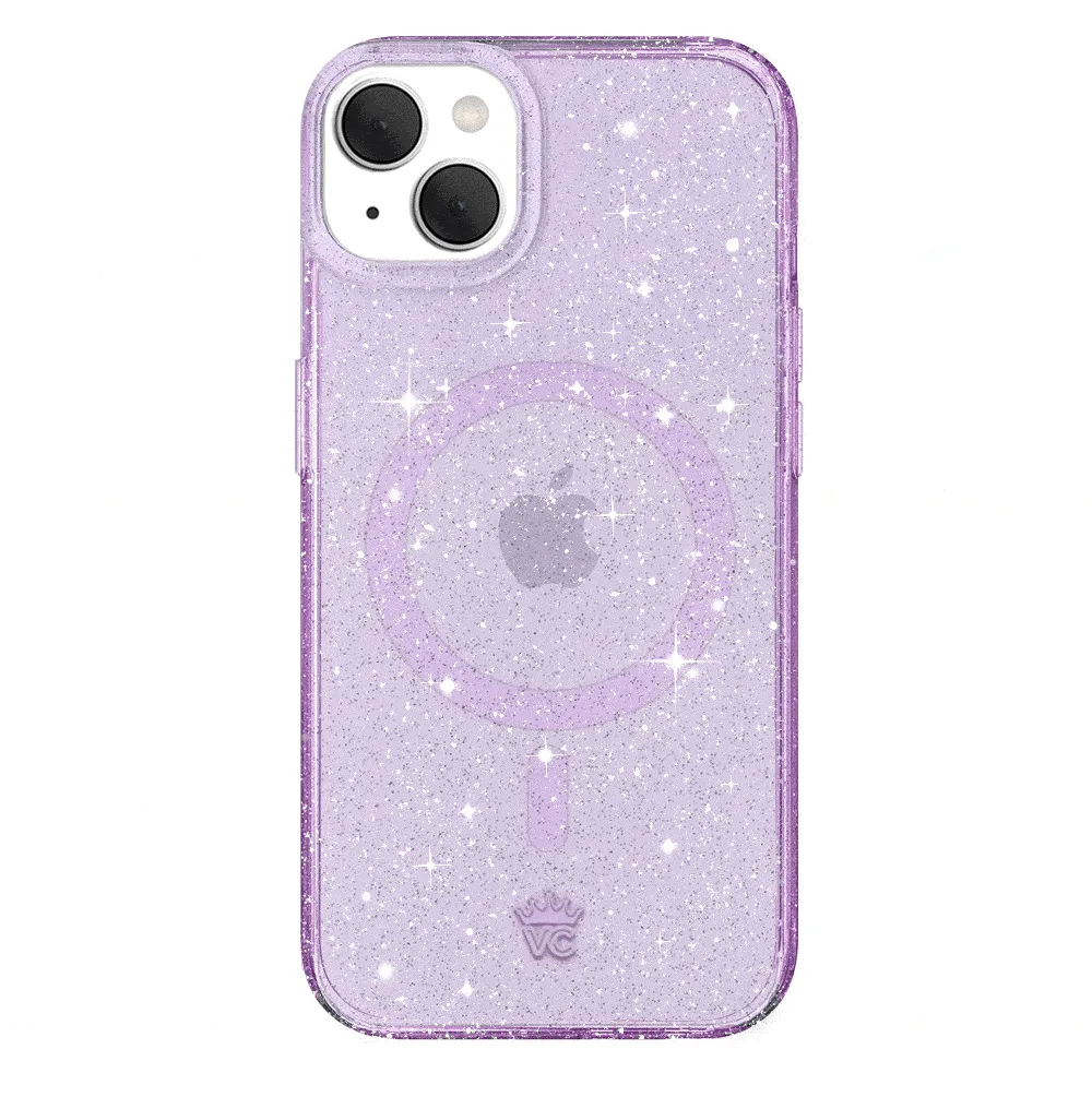 Lilac Stardust Glitter iPhone Case