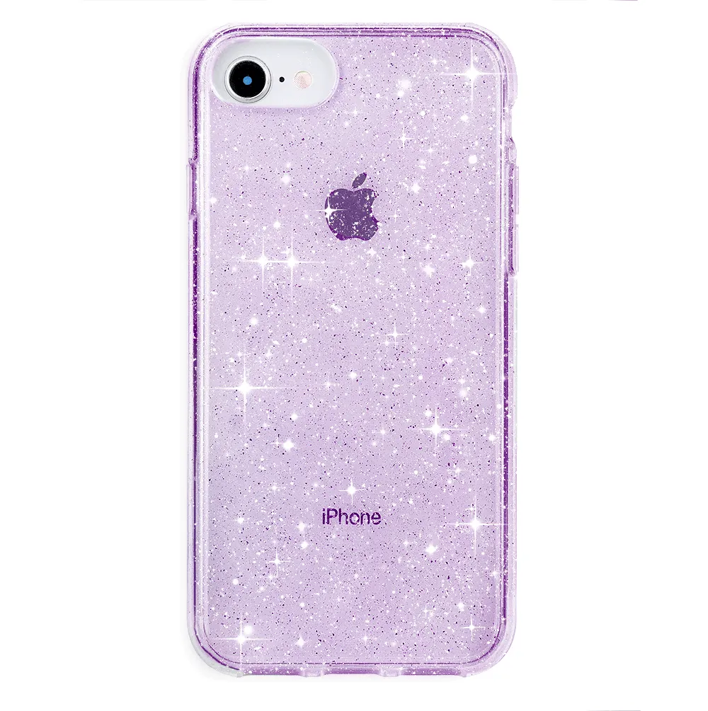 Lilac Stardust Glitter iPhone Case