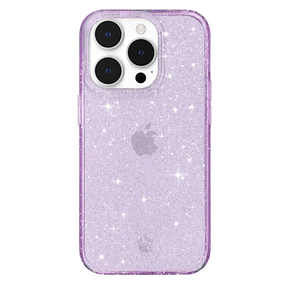 Lilac Stardust Glitter iPhone Case