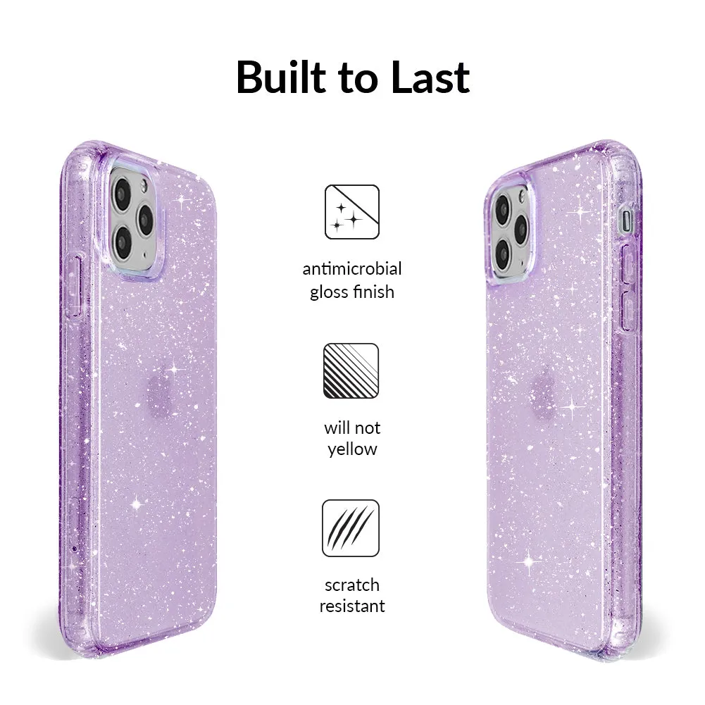 Lilac Stardust Glitter iPhone Case