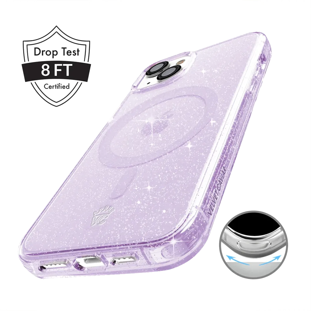 Lilac Stardust Glitter iPhone Case