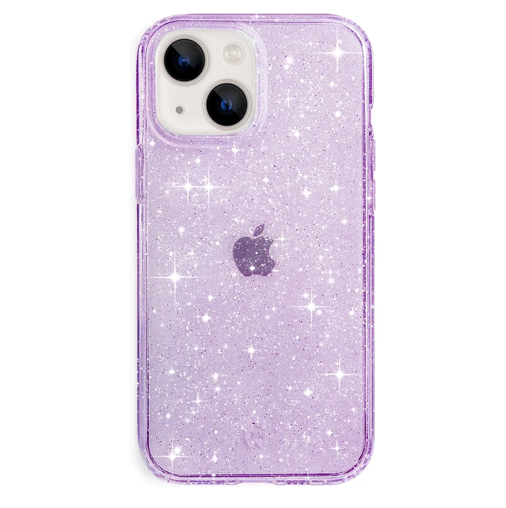 Lilac Stardust Glitter iPhone Case