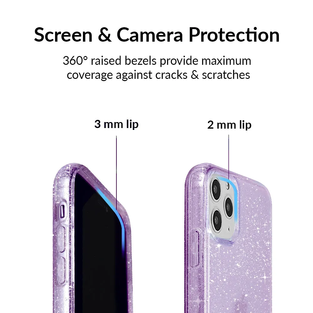 Lilac Stardust Glitter iPhone Case