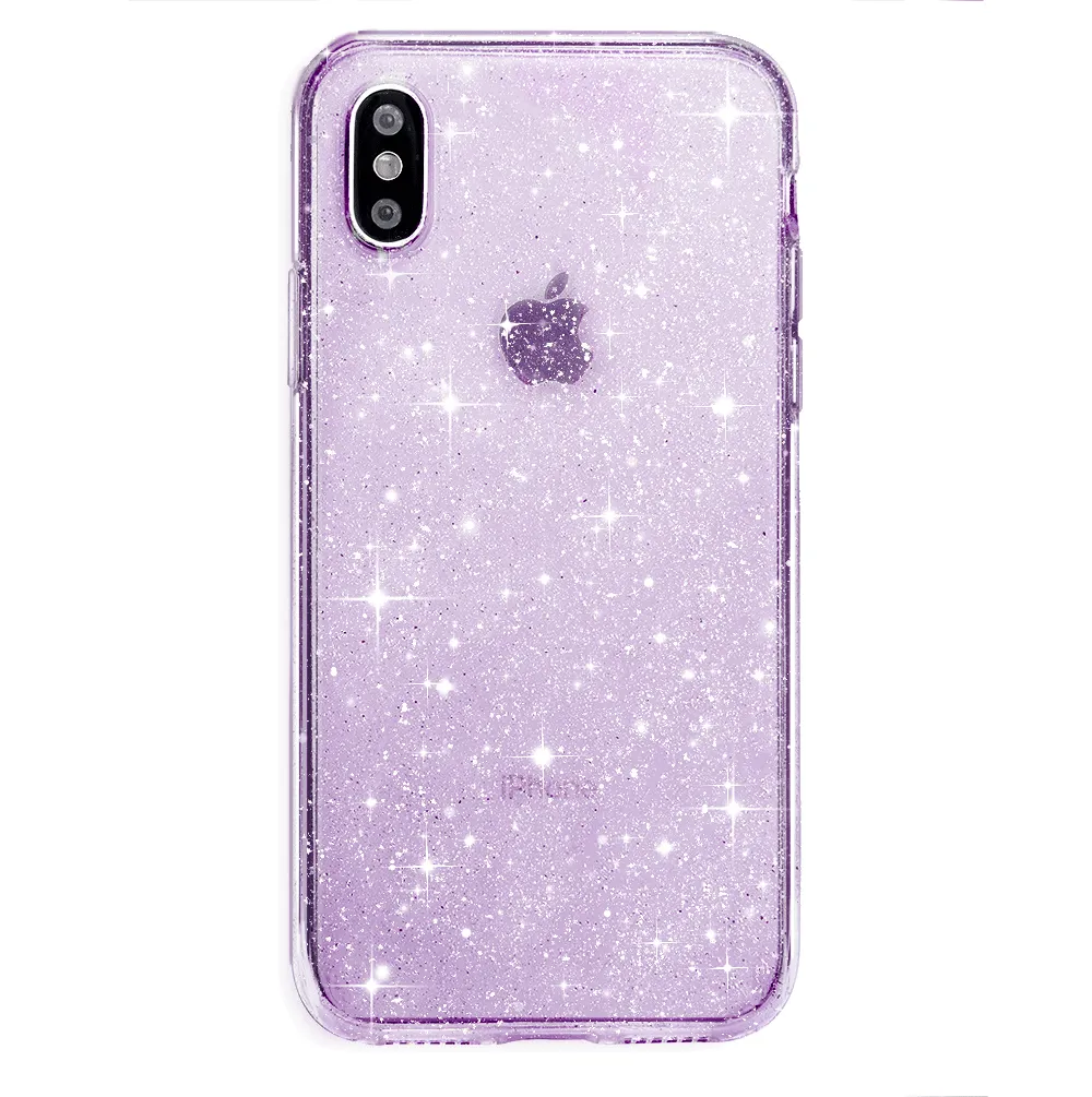 Lilac Stardust Glitter iPhone Case