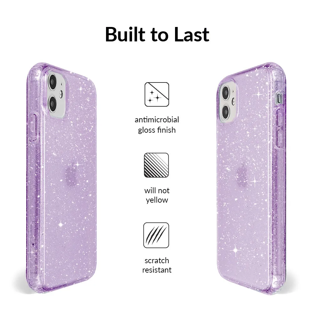 Lilac Stardust Glitter iPhone Case