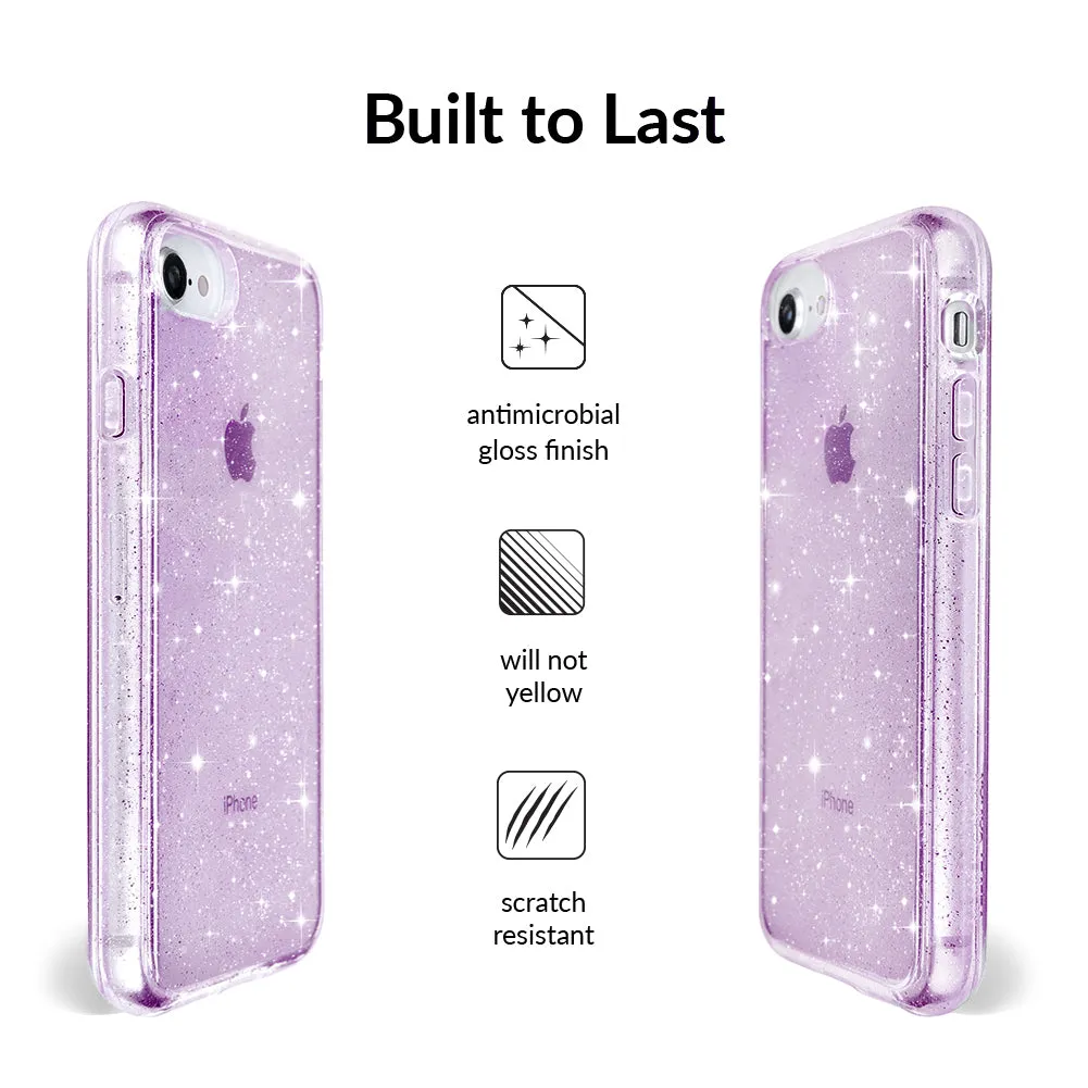 Lilac Stardust Glitter iPhone Case