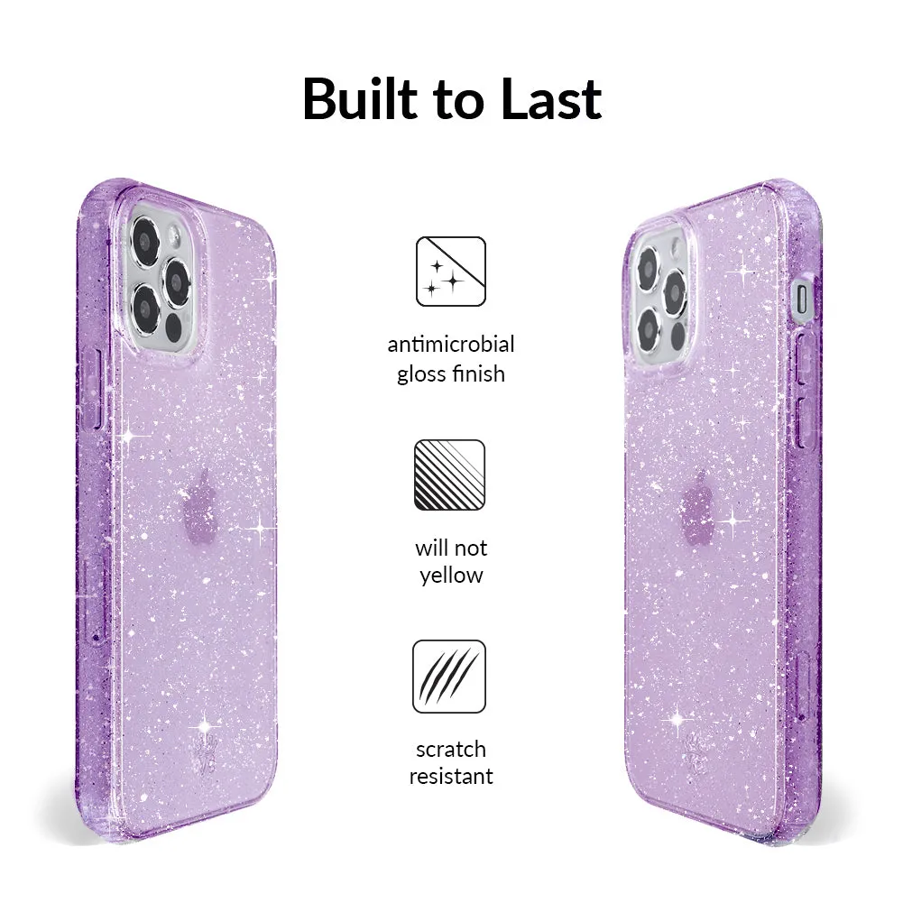 Lilac Stardust Glitter iPhone Case