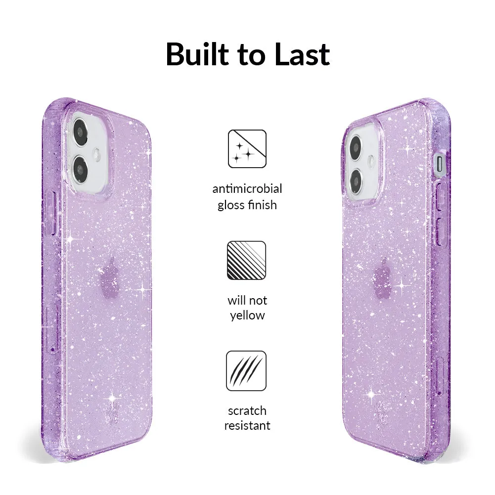 Lilac Stardust Glitter iPhone Case