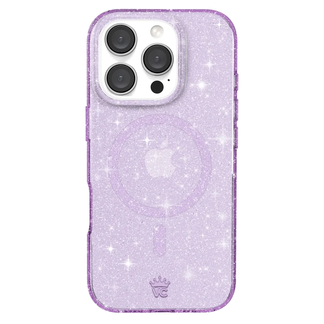 Lilac Stardust Glitter iPhone Case