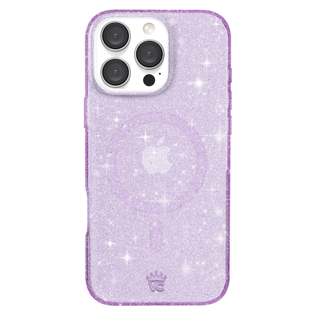 Lilac Stardust Glitter iPhone Case